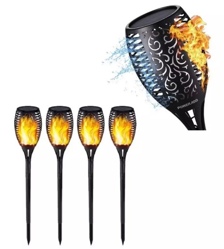 SOLAR TORCH LAMP EFEKT PLAMEŇA plameň