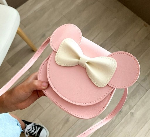 Princezná kabelka pre dievčatá Mouse Mini dievčenská mašľa