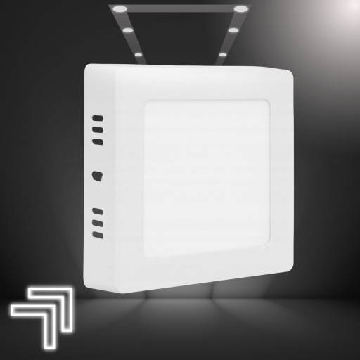 LED PANEL PRIVRCHOVÁ MONTÁŽ 6W STROPNÉ SVÍTIDLO NÁSTENNÉ SVIETKO STUDENÁ FARBA