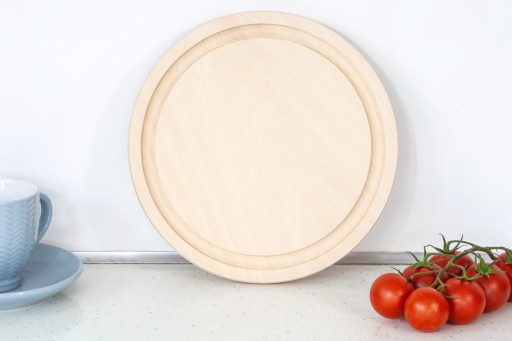 Okrúhly priemer dosky na krájanie 22 cm buková kuchyňa
