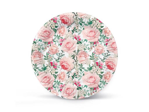 Papierové taniere Roses 23 cm 8 ks.