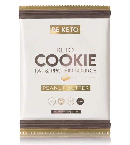 BeKeto Keto Arašidové maslo Cookie Arašidové maslo 50g BEZ CUKRU A LEPKU
