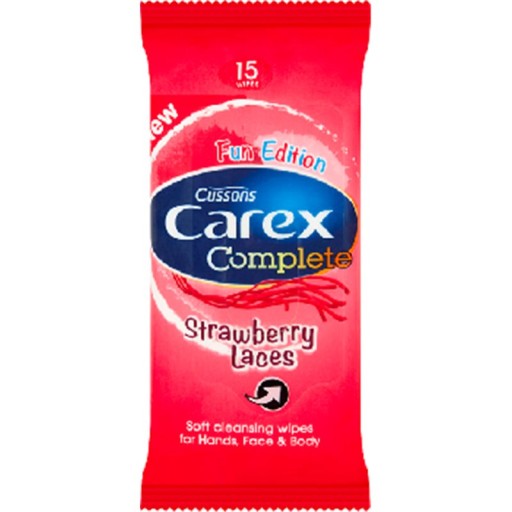 Carex Strawberry osviežujúce obrúsky 15 ks.