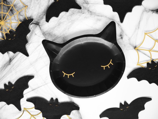 PAPIEROVÉ TANIERE CAT MAČKA ČIERNA 22cm 6 ks