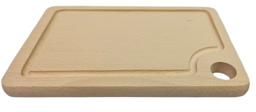 DOSKA NA KRAJENIE DREVENÝ PODANÍK S DRÁŽKOU, OBDŽNÍKOVÝ 23X15 CM