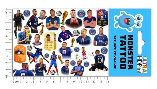 MEGA SADA NÁLEPOK + KVALITA TETOVANIA MBAPPE