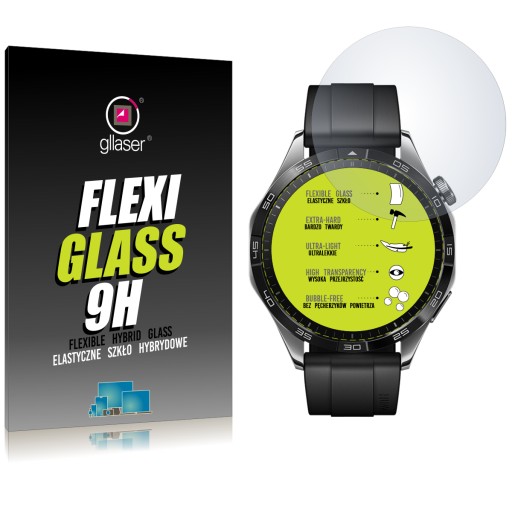 Hybridné sklo Glaser FlexiGlass 9H pre HUAWEI WATCH GT 4 46 mm Active