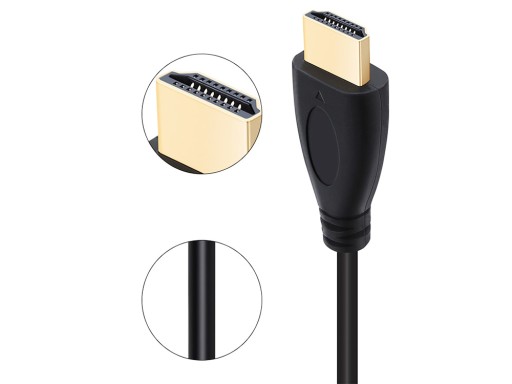 SILNÝ KÁBEL DLHÝ HDMI V1.4 3D 4K CEC ETHERNETOVÝ KÁBEL 3M 150CM ZLATENÝ