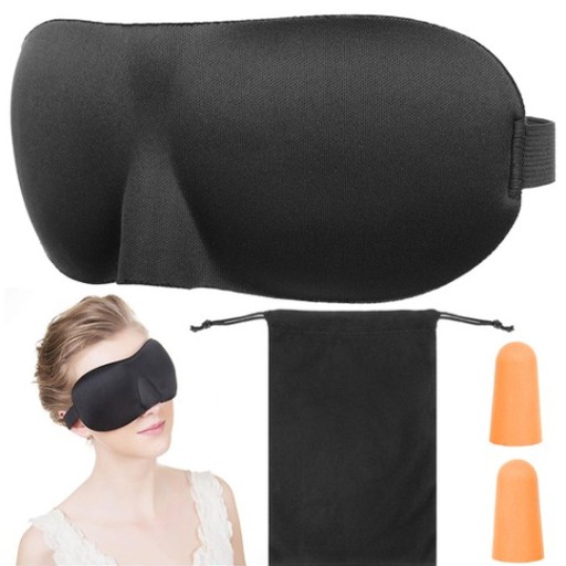3D páska na spanie + štuple do uší
