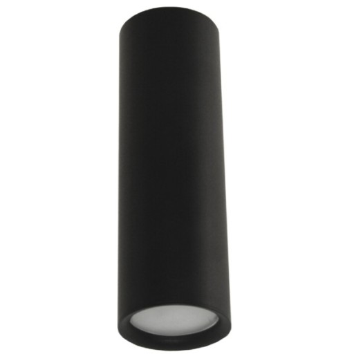 Stropné svietidlo TUBA čierne 17cm 1xGU10 LED Halogen