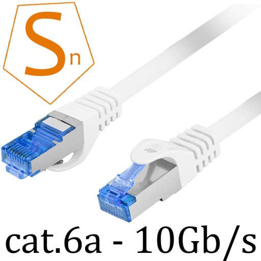 RJ45 LAN Ethernet kábel cat.6A SFTP STP LSZH 2M bi