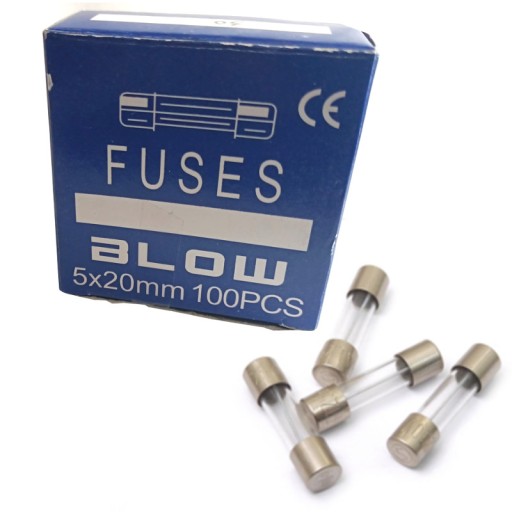 100 KS FAST TRUBICE SKLENENÁ POISTKA 7A CE 5x20mm WTA