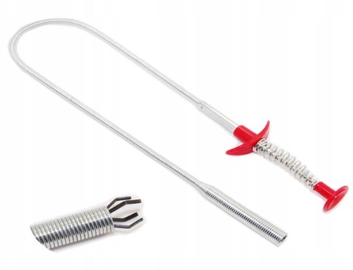 FLEXIBILNÝ PRUŽINOVÝ DRŽÁK PRE SKRUTKY ODVODNÉHO POTRUBIA, DLHÉ NOHY, 60 cm