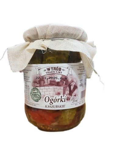 KAŠUBSKÉ UHORKY KONZERVOVANÉ 680G