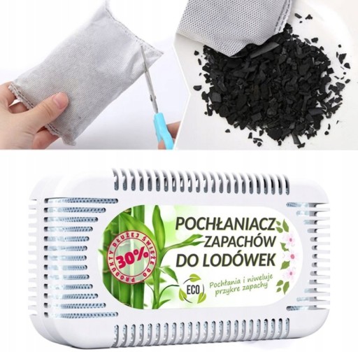 ABSORPTOR ZÁPACHU A VLHKOSTI PRE CHLADNIČKY, VEĽMI ÚČINNÝ EKO