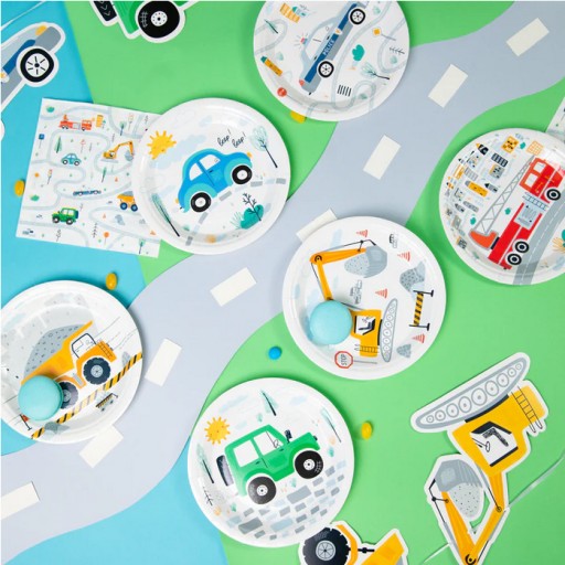 Papierové taniere Cars CARS Cars Birthday Party 18cm 6ks.