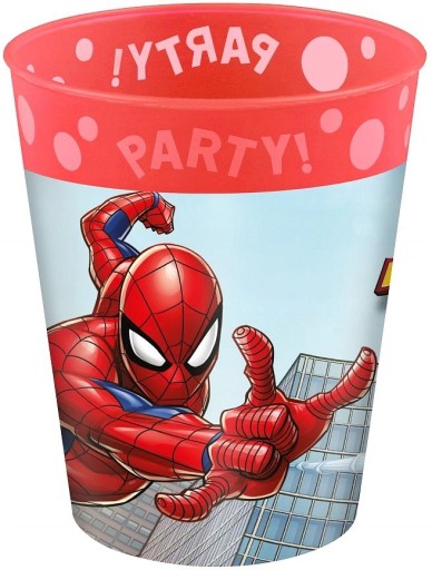 Opätovne použiteľný pohár Spiderman do mikrovlnnej umývačky riadu