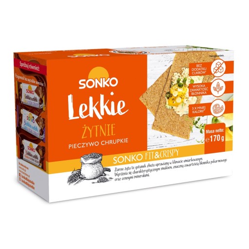 Sonko svetlý ražný chlieb 170 g