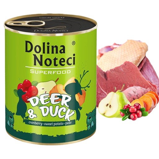 DOLINA NOTECI SUPERFOOD Krmivo pre psov Jeleń 800g