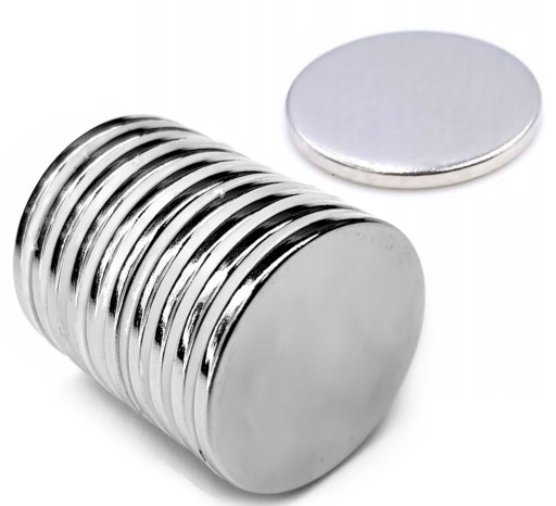 Neodymové magnety 6x1 mm 10 KS MAGNET okrúhleho valca NEODYMIUM SILNÝ