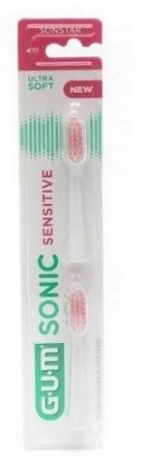 Kefkové hlavice Gum Sonic Sensitive 2 ks.