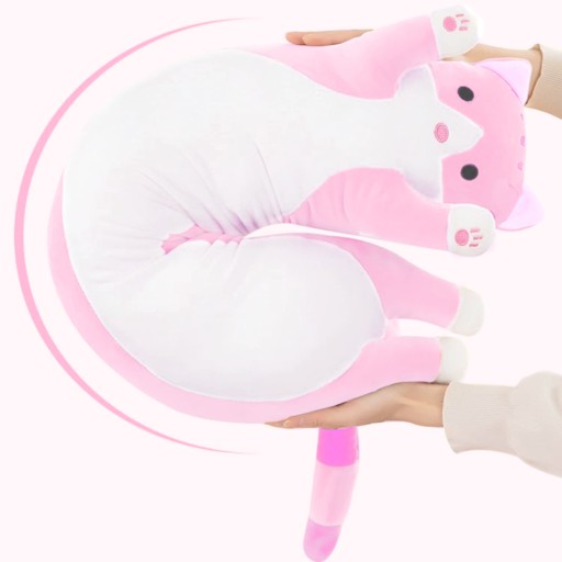 VANKÚŠEK DLHÝ CAT MASKOT MASKOT PLYŠOVÁ HRAČKA 50 CM XL