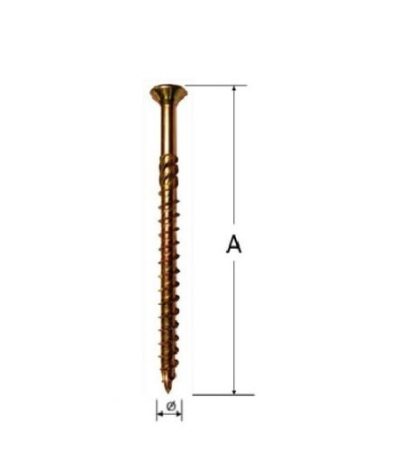 Torx skrutka do dreva fi8 x 80mm
