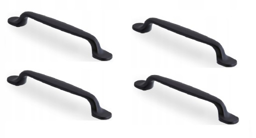 4 x kovová ÚCHYTKA NA RETRO SKRIŇU UM26 L-96/129 mm ČIERNA
