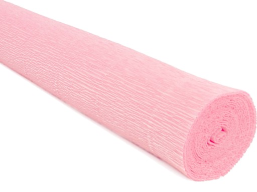 Krepový papier, CRIPPED Papier hodvábny, TALIANSKY svetloružový 180g Krepový č. 549 RUŽOVÁ ružová