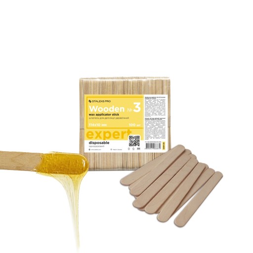 Staleks Pro Expert drevené depilačné špachtle 114x10mm 100 ks.