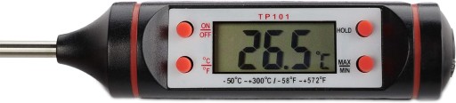 DIGITÁLNY KUCHYNSKÝ TEPLOMER S ELEKTRICKOU SONDOU na GRIL VÍNNE MÄSO VODA
