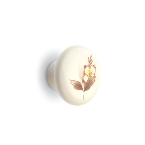 Porcelánový nábytkový gombík GP21-MLK7 kvet