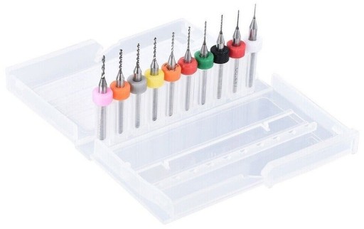10ks x MINI MALÉ VRTAČKY 0,30-1,20 mm KARBIDOVÉ DPS ŠIROKÉ MODELOVANIE