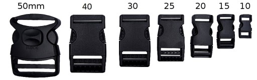 Spona 40mm plastová ČIERNA cena/1ks 20012