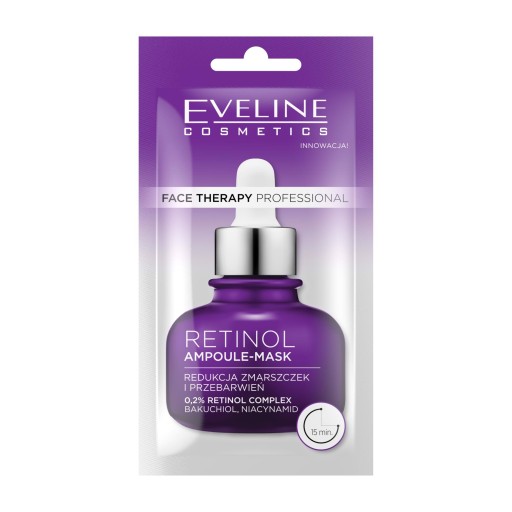 EVELINE FACE THERAPY PROFESIONÁLNA AMPUĽOVÁ MASKA NA TVÁR 8ML RETINOL RED.Z