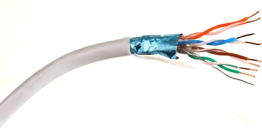 GETFORT CAT.5E FTP PREMIUM skrútený pár 200 MHz CU GREY
