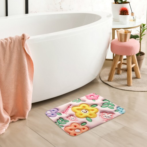 3D protišmyková absorpčná podložka do kúpeľne Magic 02