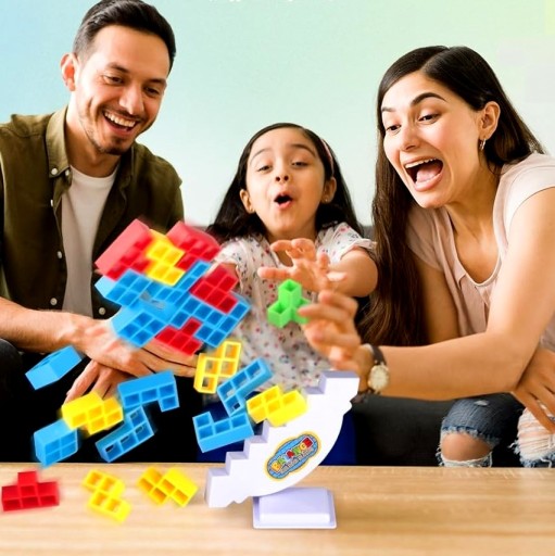Arkádová hra TETRIS puzzle vyvažovanie BLOCKS FAMILY LOGIC