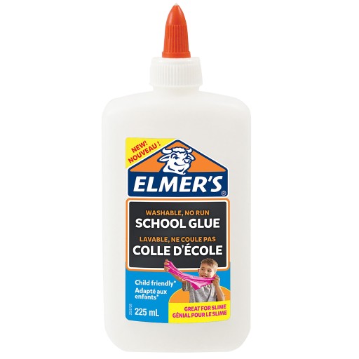Tekuté lepidlo na slizy a slizy pre školské účely BIELE BELÉ GLUE 225ml
