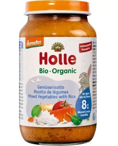Holle Danie Bio zelenina s ryžou po 8 mesiacoch 220 g