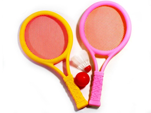 PLASTOVÉ RAKETY RAKETY BADMINTONOVÁ LOPTA