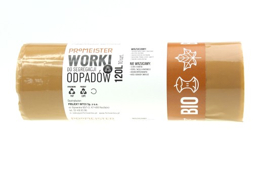 Raz Dve LDPE vrecia na odpad zelené 120l 10 ks.