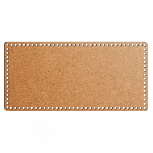 šedý základný košík dno 25x52cm HDF obdĺžnik