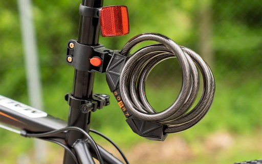 ZÁMOK NA BICYKEL KÁBLOVÝ ZÁMEK NA BICYKEL 100 cm 5 DIGITÁLNA KOMBINÁCIA