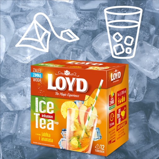 Express Studený čaj Ľadový čaj Jablko Ananás na leto 12 T. LOYD