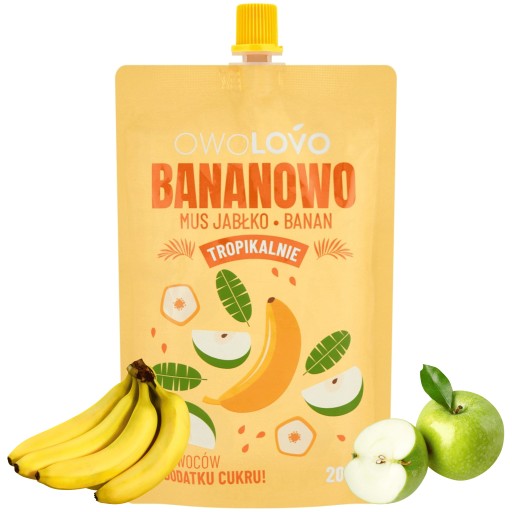OWOLOVO jablková banánovo ovocná pena 200g. TROPICKÝ