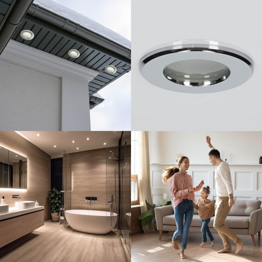 Sada halogénového svietidla LUMO11 chróm + LED GU10 5W neutrál