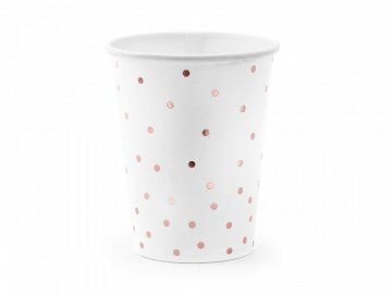Dot poháre, biele, 260 ml