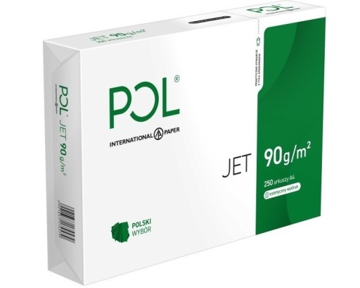 Kancelársky kopírovací papier A4 pre tlačiarne Vysoká belosť Poljet 90g/M 250 kusov