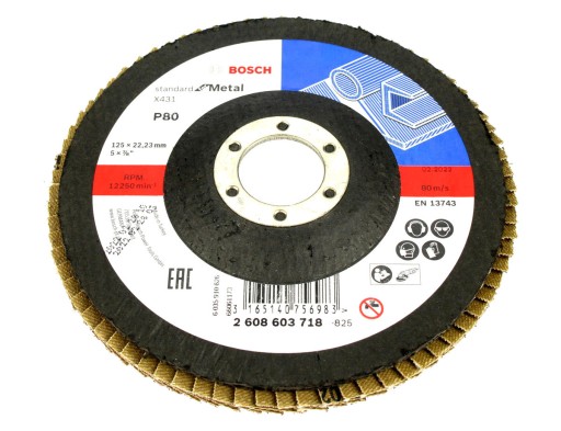 BOSCH KOTOUČ KLAPKA 125mm GR.80 NA KOV